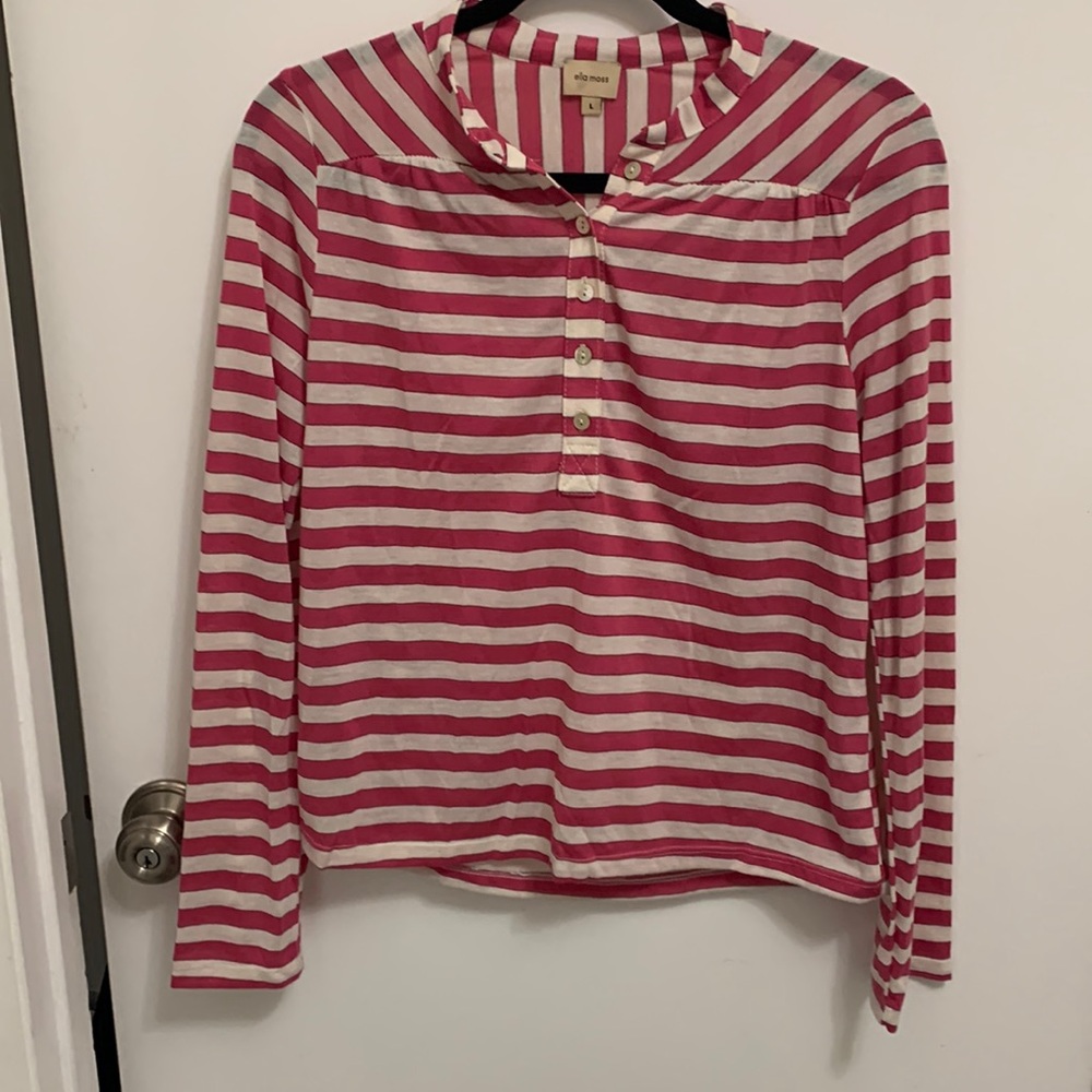 Ella Moss soft striped shirt size L in good condition